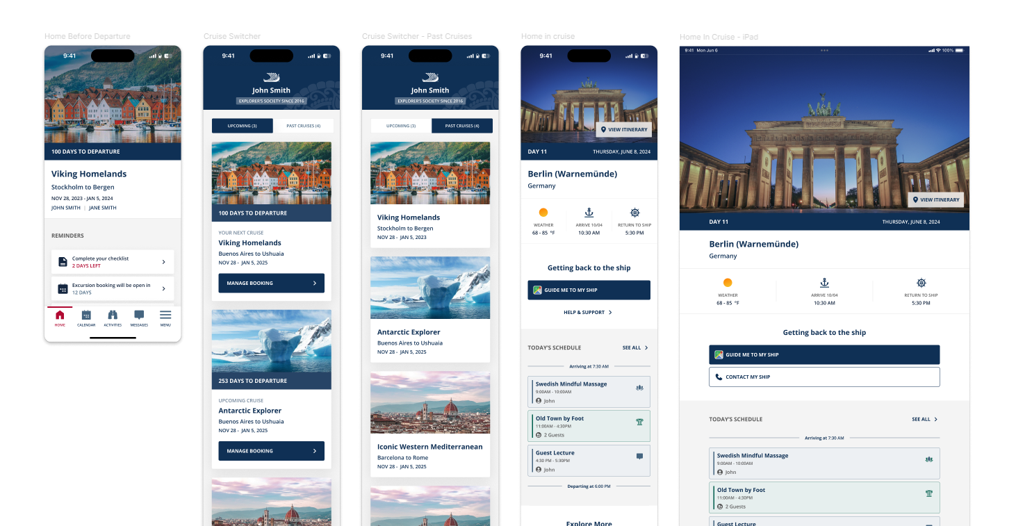 High fidelity mockups — part 1